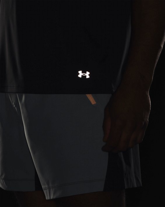 Men's UA Terrain Short Sleeve in Gray image number 3